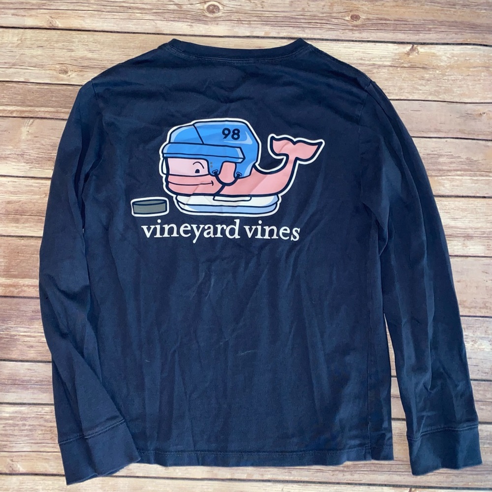 Boys Vineyard Vines Hockey Shirt S 8-10